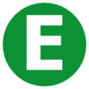 Contrassegno adesivo - E - Veicolo ecologico