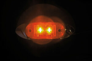 Luce decorativa a 2 Led, 24V - Arancio - immagine 3