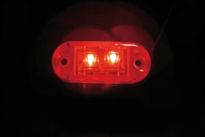 Luce decorativa a 2 Led, 24V - Rosso - immagine 2