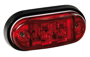 Luce decorativa a 2 Led, 24V - Rosso
