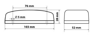 Luce decorativa a 10 Led, 24V - Rosso - immagine 4