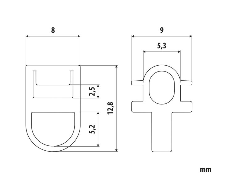 Scorrevoli per binari - G-2 - 25 pz - immagine 2