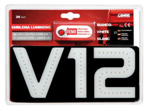 Emblema luminoso, 24V - V12 - immagine 2