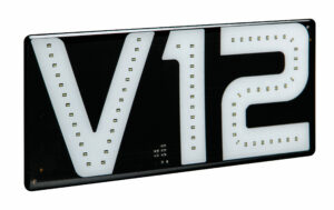 Emblema luminoso, 24V - V12