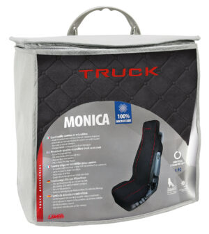 Monica, coprisedile in microfibra per camion - Nero - immagine 3