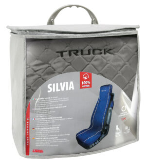 Silvia, coprisedile in cotone per camion - Grigio - immagine 3