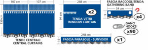 Premiere, set tende in microfibra per camion - Nero - immagine 3
