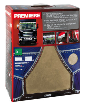 Premiere, set tende in microfibra per camion - Beige - immagine 5