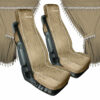 Melissa, set tende e coprisedili in microfibra per camion - Beige