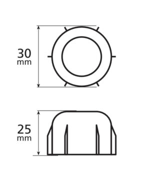 Top-Cap, copri colonnette mozzi ruote - 10 pz - immagine 5