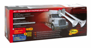 Kit trombe elettropneumatiche 24V, 15A - immagine 3