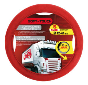 Soft Touch, coprivolante in microfibra - S - Ø 42/44 cm - Rosso