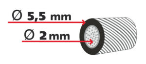 Cavo Tir con capicorda - 34 m - immagine 3