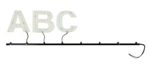 Spell-It Led, binario adesivo, 24V - Nero - 50 cm - 9 connettori - immagine 2