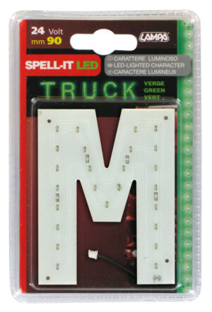Spell-It Led, 90 mm, 24V - Verde - M