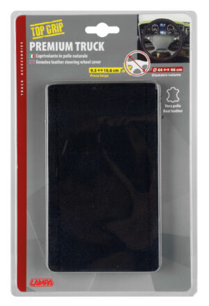Premium Truck, coprivolante in pelle - M - Ø 44/46 cm - Nero - immagine 3