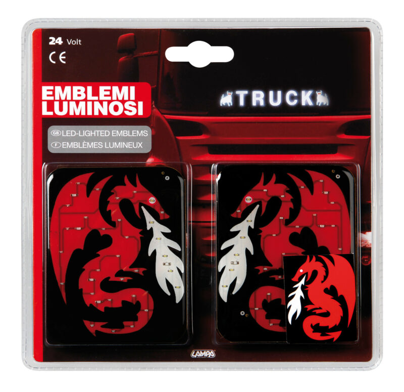 Spell-It Led coppia emblemi, 24V - Drago - immagine 2