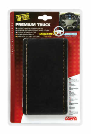 Premium Truck, coprivolante in pelle - M - Ø 44/46 cm - Nero/Beige - immagine 3