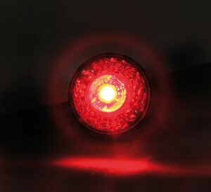 Coppia luci ingombro a 1 Led, 24V - Rosso - immagine 3