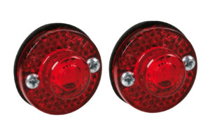 Coppia luci ingombro a 1 Led, 24V - Rosso
