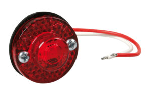 Coppia luci ingombro a 1 Led, 24V - Rosso - immagine 2