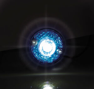 Coppia luci ingombro a 1 Led, 24V - Blu - immagine 2