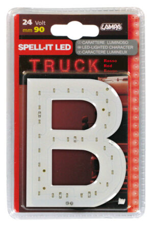 Spell-It Led, 90 mm, 24V - Rosso - B