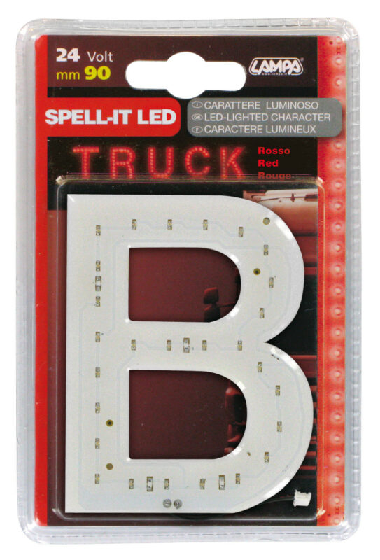 Spell-It Led, 90 mm, 24V - Rosso - B