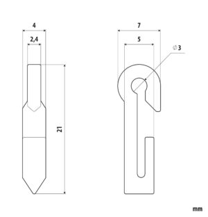 Ganci per tende - G-6 - 25 pz - immagine 2