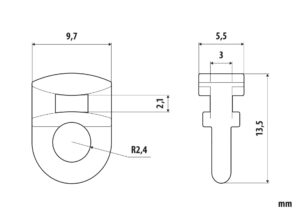 Scorrevoli per binari - G-8 - 25 pz
