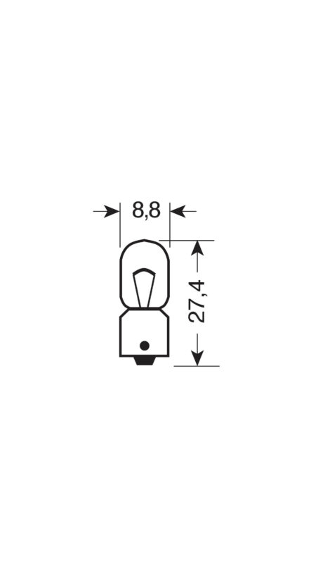 24V Lampada micro - T4W - 4W - BA9s - 2 pz - D/Blister - immagine 2