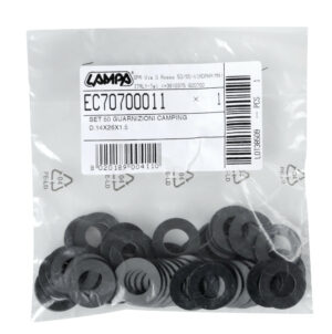 Set 50 pezzi guarnizione in gomma, Ø 14x26x1.5 mm - immagine 3