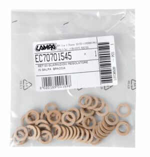 Set 50 pezzi guarnizione in salpa, Ø 10.5x17x2 mm - immagine 3