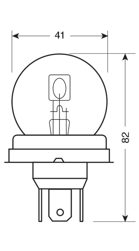24V Lampada asimmetrica biluce - R2 - 50/55W - P45t - 1 pz - Scatola - immagine 2