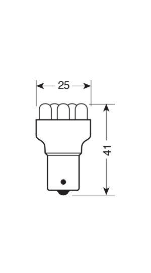 24V Lampada Multi-Led 5 Led - (R10W) - BA15s - 1 pz  - Scatola - Bianco - immagine 3