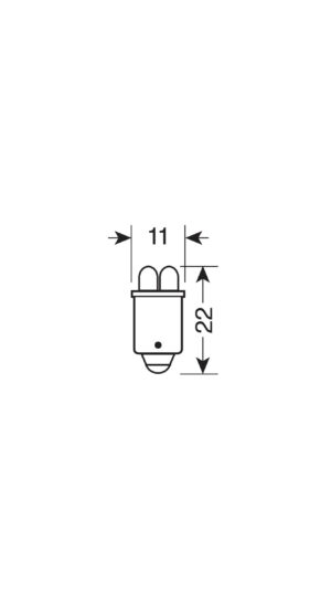 24V Led Series - 4 Led - (T4W) - BA9s - 2 pz  - D/Blister - Rosso - immagine 3