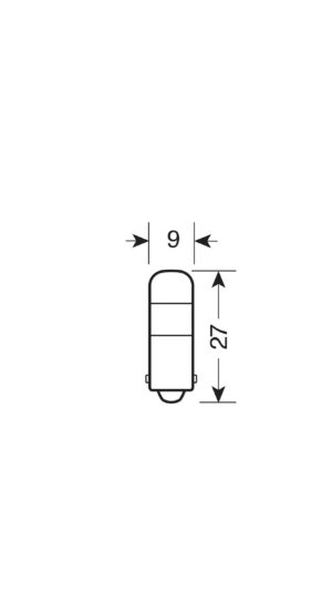 24V LEDriving - (T4W) - 1W - BA9s - 2 pz - Blister - Bianco Caldo - immagine 3
