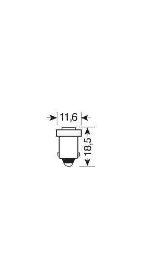 24/28V Led Series - 1 SMD x 3 chips - (T4W) - BA9s - 20 pz  - Busta - Bianco - Doppia polarità - immagine 3