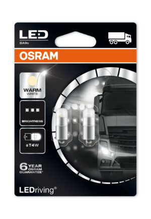 24V LEDriving - (T4W) - 1W - BA9s - 2 pz - Blister - Bianco Caldo - immagine 4
