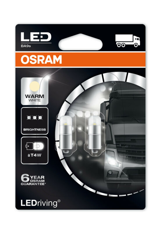 24V LEDriving - (T4W) - 1W - BA9s - 2 pz - Blister - Bianco Caldo - immagine 4