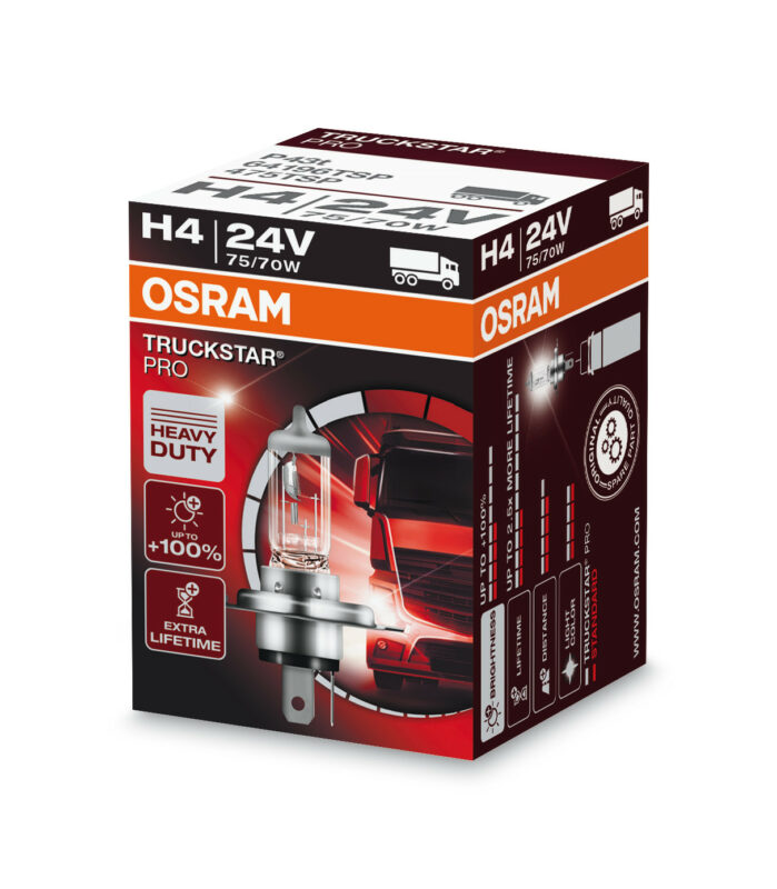 24V Truckstar Pro - H4 - 75/70W - P43t - 1 pz - Scatola - immagine 4