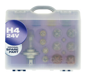 24V Kit Lampade di ricambio 24V - W - 1 pz  - Scatola Plast. - H4