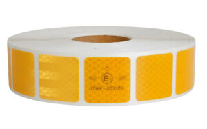 Premium, nastro segnaletico di sicurezza per superfici telonate - 50 m - Giallo