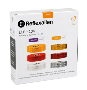 Value, nastro segnaletico di sicurezza per superfici telonate - 12,5 m - Rosso - immagine 2