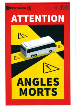Contrassegno adesivo angoli morti, 1 pz - Autobus - immagine 2