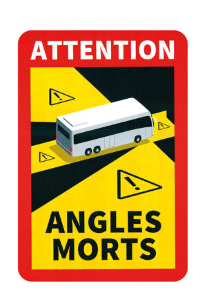 Contrassegno adesivo angoli morti, 1 pz - Autobus
